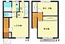 間取り：メゾネットタイプの２ＬＤＫ