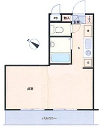 アーバンパレス横須賀 1Kの間取図画像