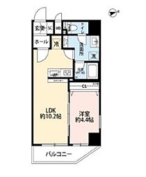 東京メトロ銀座線 浅草駅 徒歩8分の賃貸マンション 5階1LDKの間取り