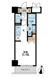 レジデンス両国駅前 11階1Kの間取り