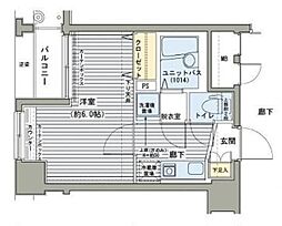 JR総武本線 馬喰町駅 徒歩1分の賃貸マンション 10階1Kの間取り