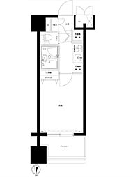 都営大江戸線 両国駅 徒歩10分の賃貸マンション 6階1Kの間取り