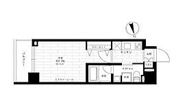 JR山手線 上野駅 徒歩9分の賃貸マンション 4階1Kの間取り