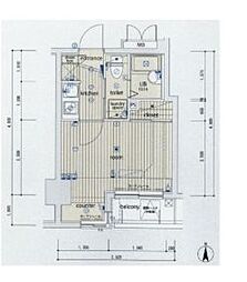 都営浅草線 本所吾妻橋駅 徒歩1分の賃貸マンション 3階1Kの間取り