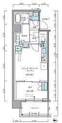 パークアクシス新大橋 1LDKの間取図画像