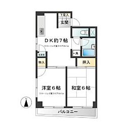 間取図画像 2DK