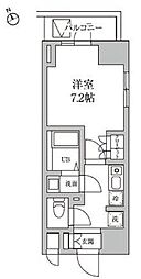 RESIDIA日本橋馬喰町2 1Kの間取図画像
