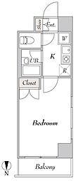 フォレシティ秋葉原 1Kの間取図画像