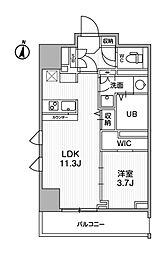テラス森下 1LDKの間取図画像