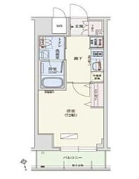 アーバネックス秋葉原EAST 1Kの間取図画像