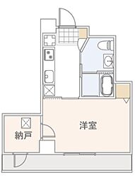 セイカガーデニアガーデン 1SKの間取図画像