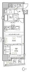 クレイシア秋葉原ラグゼスウィート 1LDKの間取図画像