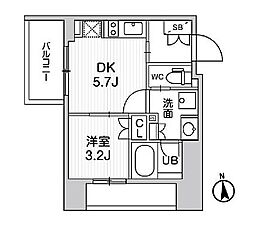 nido新御徒町 1DKの間取図画像
