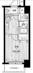 メインステージ神田佐久間町 1Kの間取図画像
