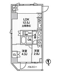 nido新御徒町 2LDKの間取図画像