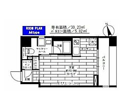 ステージグランデ蔵前 ワンルームの間取図画像