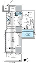 ランドステージ両国 1Kの間取図画像