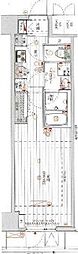 メインステージ千代田岩本町コモデ 1Kの間取図画像
