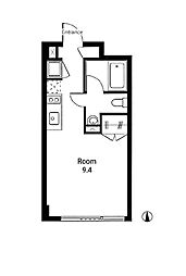 GRAVA ワンルームの間取図画像