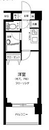 ラグジュアリーアパートメント両国 1Kの間取図画像