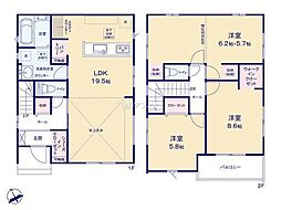佐倉市江原台1期　新築戸建2号棟