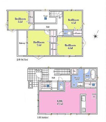 間取り 千葉市稲毛区長沼町　新築戸建2号棟