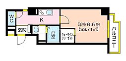 ルーチェ京橋 1Kの間取図画像