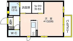 ラフィーネ関目 ワンルームの間取図画像