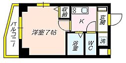 ソレイユ関目 1Kの間取図画像