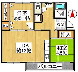 間取図画像 2LDK