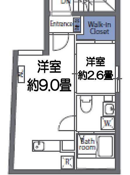 アリュール砂町銀座 302｜東京都江東区北砂４丁目(賃貸マンション1LDK・3階・30.37㎡)の写真 その2