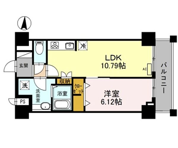 シャルム亀戸 302｜東京都江東区亀戸７丁目(賃貸マンション1LDK・3階・42.73㎡)の写真 その2