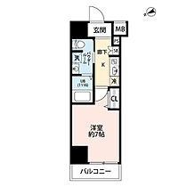 プレール・ドゥーク門前仲町III 708 ｜ 東京都江東区福住１丁目11-2（賃貸マンション1K・7階・25.80㎡） その2