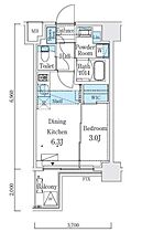 リビオメゾン新大橋 402 ｜ 東京都江東区新大橋２丁目18-5（賃貸マンション1DK・4階・25.41㎡） その2