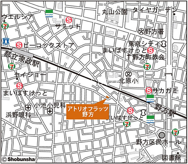 アトリオフラッツ野方 102｜東京都中野区若宮1丁目(賃貸マンション1DK・1階・27.21㎡)の写真 その4