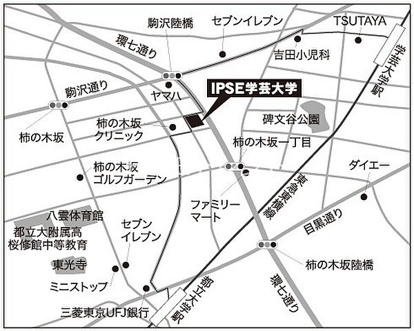 イプセ学芸大学 309｜東京都目黒区柿の木坂2丁目(賃貸マンション1R・2階・29.55㎡)の写真 その13