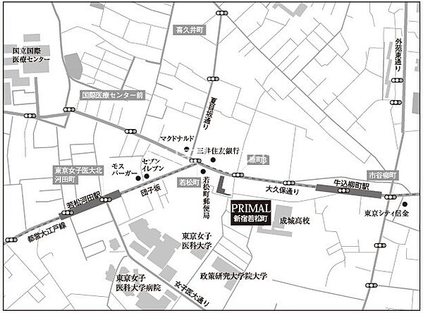 プライマル新宿若松町 1104｜東京都新宿区若松町(賃貸マンション1LDK・11階・56.56㎡)の写真 その14