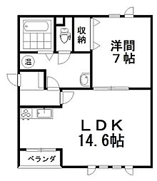 間取図画像 1LDK