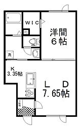LIFE5 1LDKの間取図画像