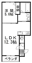 Gracias122 1LDKの間取図画像