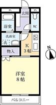 北葉山グリーンハイツＥＡＳＴ 0210 ｜ 茨城県水戸市千波町（賃貸マンション1K・2階・29.97㎡） その2