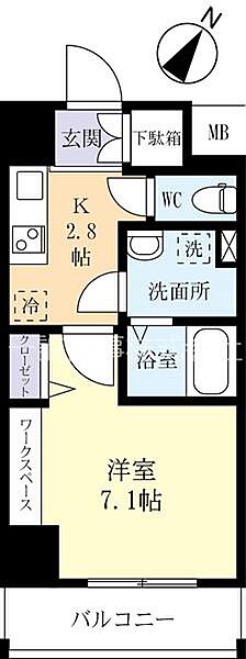 グラーヴェ三の丸 1103｜茨城県水戸市三の丸2丁目(賃貸マンション1K・11階・26.33㎡)の写真 その2