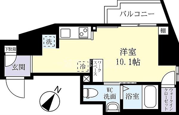 グラーヴェ三の丸 0505｜茨城県水戸市三の丸2丁目(賃貸マンション1R・5階・27.18㎡)の写真 その2