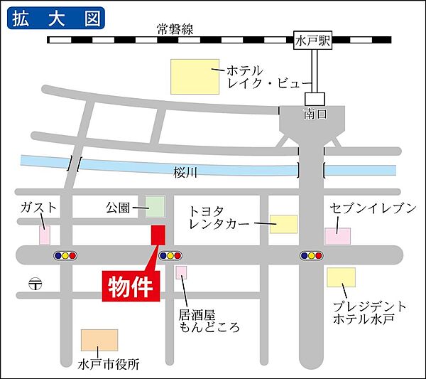 ｗｉｌｌＤｏ桜川 1001｜茨城県水戸市中央1丁目(賃貸マンション2DK・10階・44.17㎡)の写真 その3