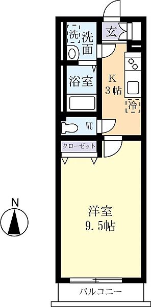 ルイキャーンズ 0104｜茨城県水戸市城南3丁目(賃貸マンション1K・1階・29.97㎡)の写真 その2