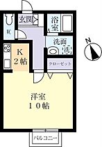 ココペリＡ 0205 ｜ 茨城県水戸市千波町（賃貸アパート1R・2階・33.61㎡） その2