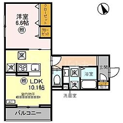 間取図画像 1LDK