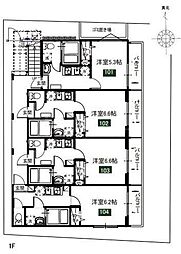 東武野田線 大和田駅 徒歩9分の賃貸アパート 1階1Kの間取り