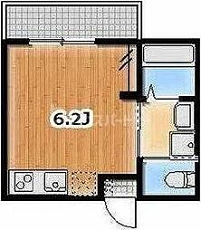 Ａｍｂｉｔｉｏｎ見沼 2階ワンルームの間取り