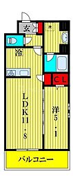 さいたま市大宮区高鼻町1丁目マンション 1LDKの間取図画像
